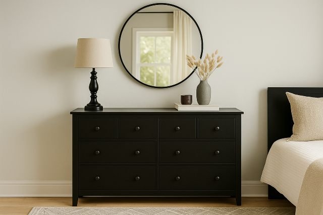 Black Dresser and Mirror: Decorating Tips for a Bold, Elegant Look